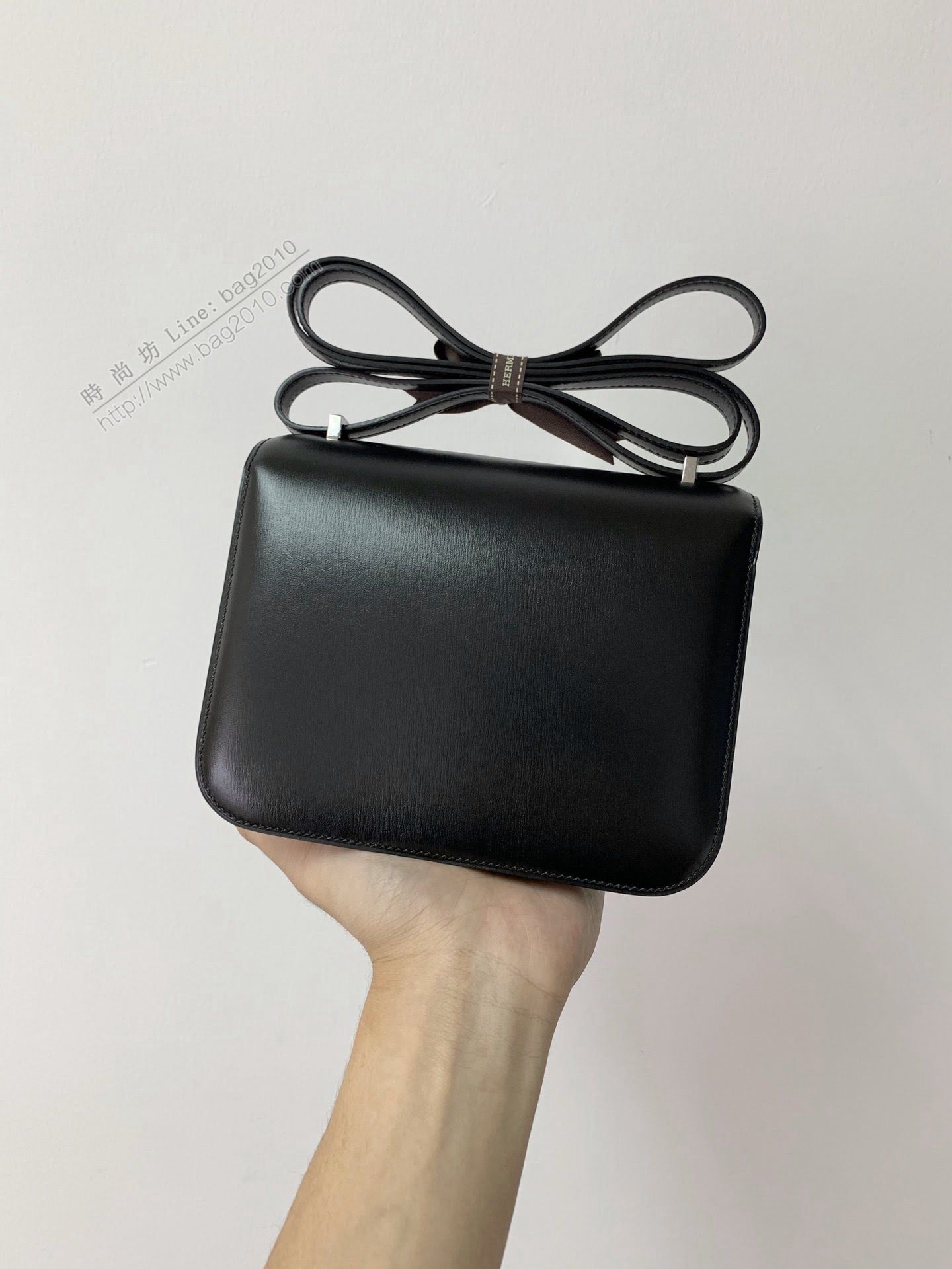 Hermesn空姐包 Constance康康 黑色 蜥蜴扣 全手工  am2207